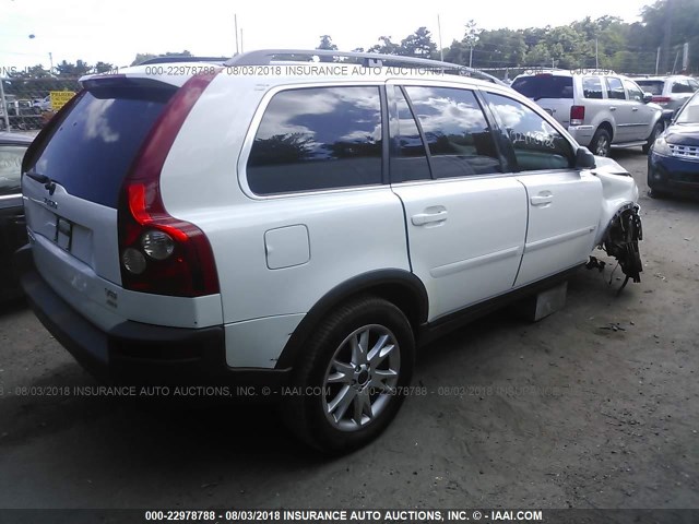 YV1CZ852251199429 - 2005 VOLVO XC90 V8 WHITE photo 4