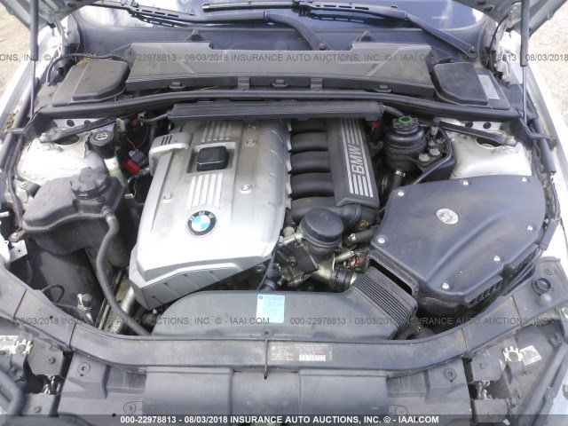 WBAVB17576NK35799 - 2006 BMW 325 I AUTOMATIC ვერცხლისფერი ფოტო 10