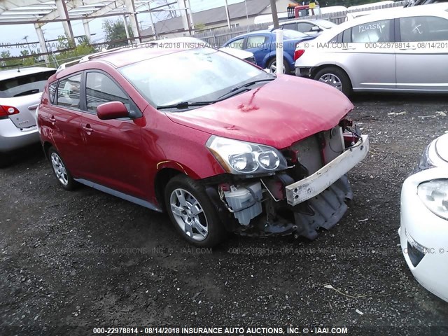 5Y2SM67059Z448832 - 2009 PONTIAC VIBE RED photo 1