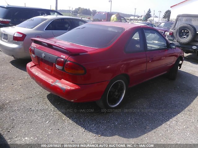 1N4AB42D2WC520848 - 1998 NISSAN 200SX SE RED photo 4