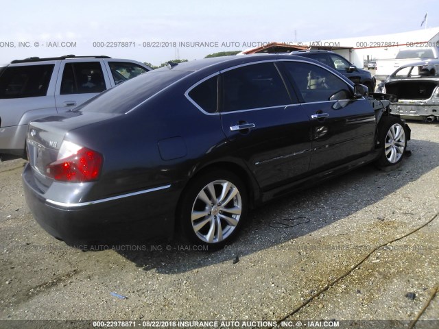 JN1CY0AP1AM911646 - 2010 INFINITI M35 SPORT GRAY photo 4