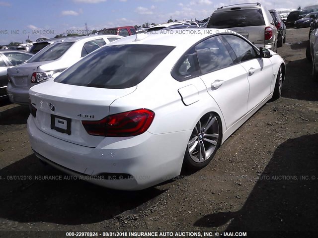 WBA4J3C55JBL04872 - 2018 BMW 430XI GRAN COUPE 白色 照片 4