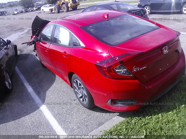 2HGFC2F71HH557056 - 2017 HONDA CIVIC EX RED photo 3