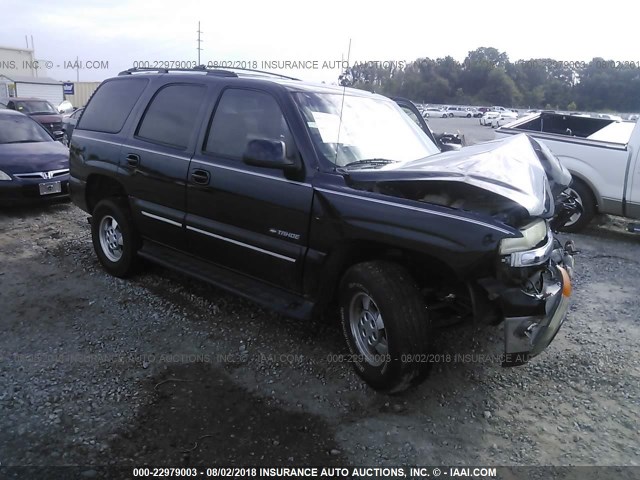 1GNEC13Z12J192093 - 2002 CHEVROLET TAHOE C1500 BLACK photo 1