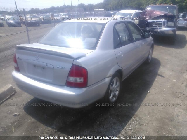 JM1BJ226620494127 - 2002 MAZDA PROTEGE DX/LX/ES SILVER photo 4