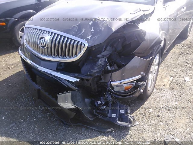 5GAKVBED6BJ100037 - 2011 BUICK ENCLAVE CXL მუქი ყავისფერი ფოტო 6