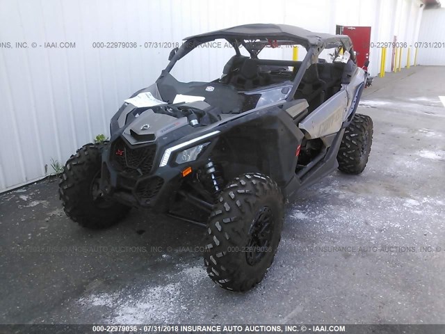 3JBVDAW44JK000560 - 2018 CAN-AM MAVERICK X3 X DS TURBO R GRAY photo 2