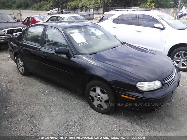 1G1NE52J53M600433 - 2003 CHEVROLET MALIBU LS BLACK photo 1
