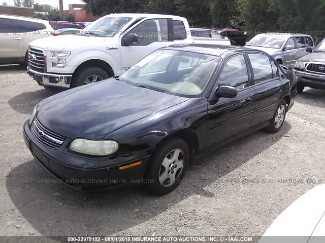 1G1NE52J53M600433 - 2003 CHEVROLET MALIBU LS BLACK photo 2