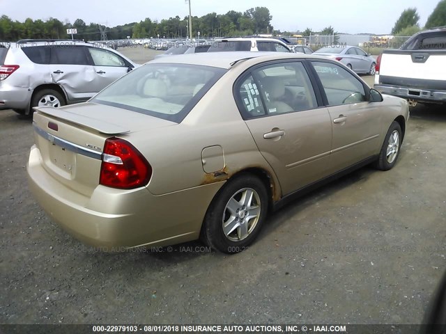 1G1ZT54815F142026 - 2005 CHEVROLET MALIBU LS 棕色 照片 4