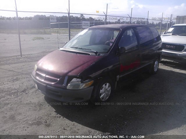 2B4FP25B8YR681728 - 2000 DODGE CARAVAN PURPLE photo 2