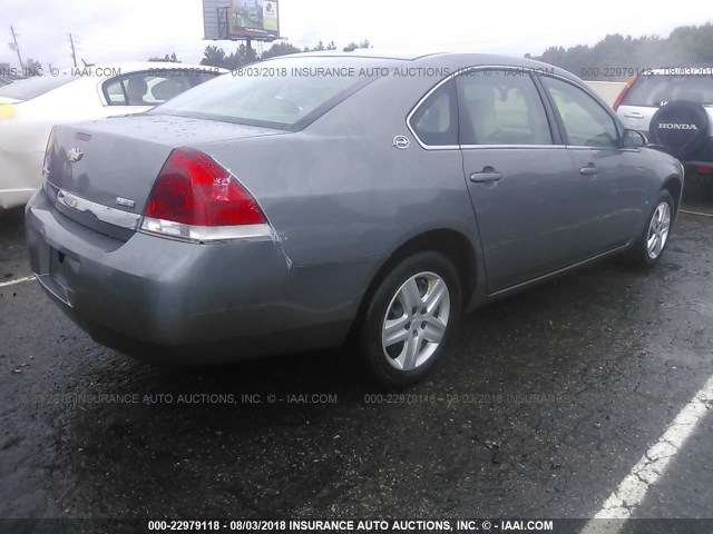 2G1WB58K589264347 - 2008 CHEVROLET IMPALA LS GRAY photo 4