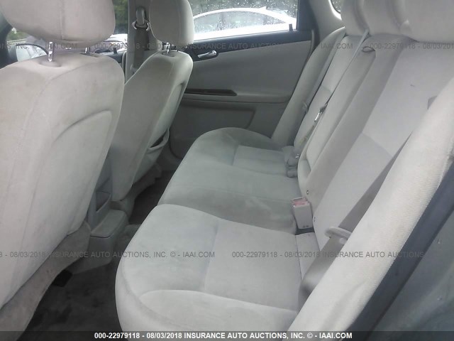 2G1WB58K589264347 - 2008 CHEVROLET IMPALA LS GRAY photo 8