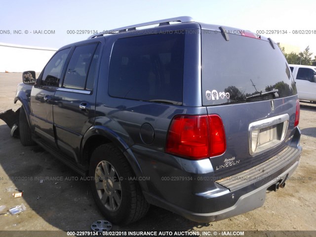 5LMFU27R74LJ05260 - 2004 LINCOLN NAVIGATOR BLUE photo 3