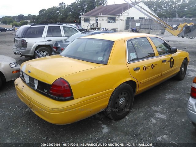 2FABP7AVXBX166284 - 2011 FORD CROWN VICTORIA S YELLOW photo 4