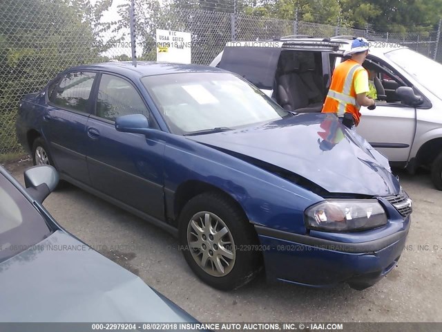 2G1WF52E159261030 - 2005 CHEVROLET IMPALA BLUE photo 1