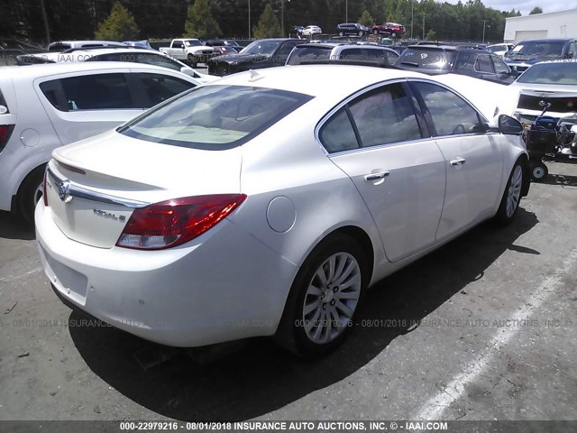 2G4GT5GV4C9130339 - 2012 BUICK REGAL PREMIUM WHITE photo 4