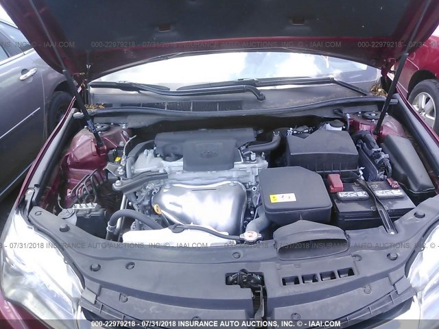 4T1BF1FK9HU773250 - 2017 TOYOTA CAMRY LE/XLE/SE/XSE 红色 照片 10