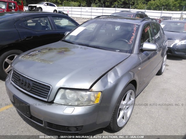 WAUVC68E73A343013 - 2003 AUDI A4 1.8T AVANT QUATTRO SILVER photo 2