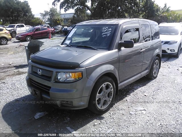 5J6YH18977L002707 - 2007 HONDA ELEMENT SC GRAY photo 2