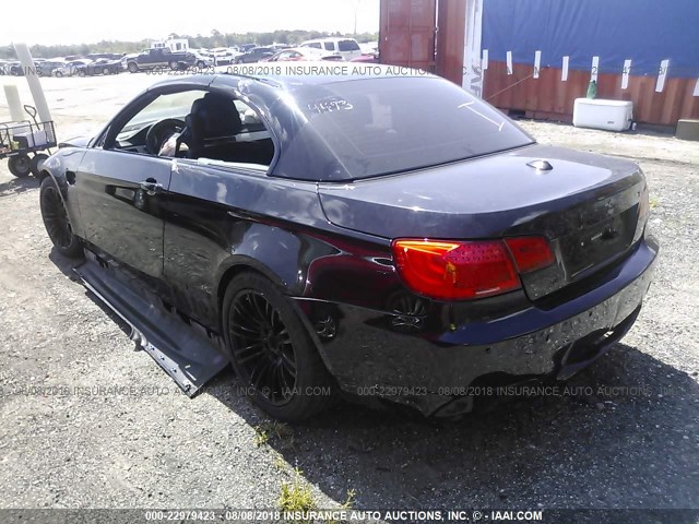 WBSDX9C58BE584493 - 2011 BMW M3 BLACK photo 3