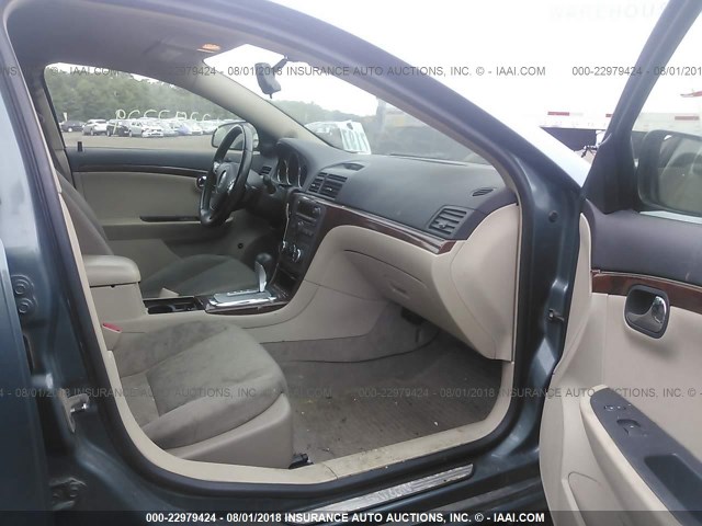 1G8ZS57B99F199317 - 2009 SATURN AURA XE BLUE photo 5