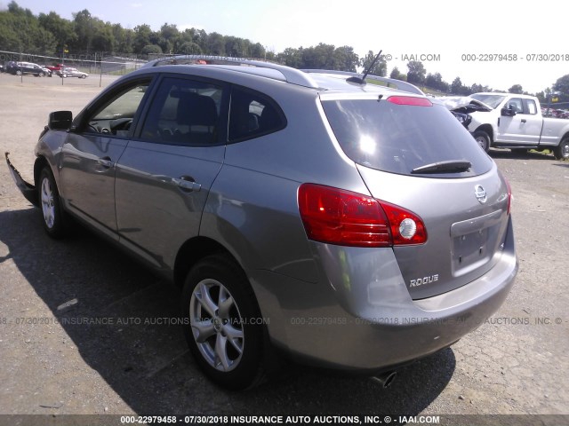 JN8AS58T98W018374 - 2008 NISSAN ROGUE S/SL GRAY photo 3