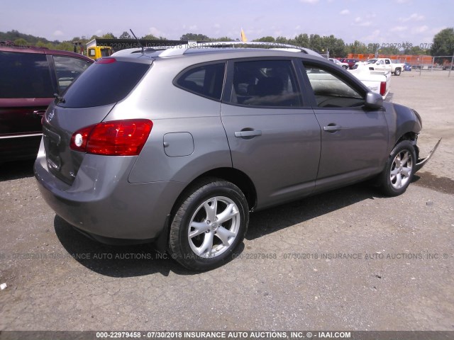 JN8AS58T98W018374 - 2008 NISSAN ROGUE S/SL GRAY photo 4