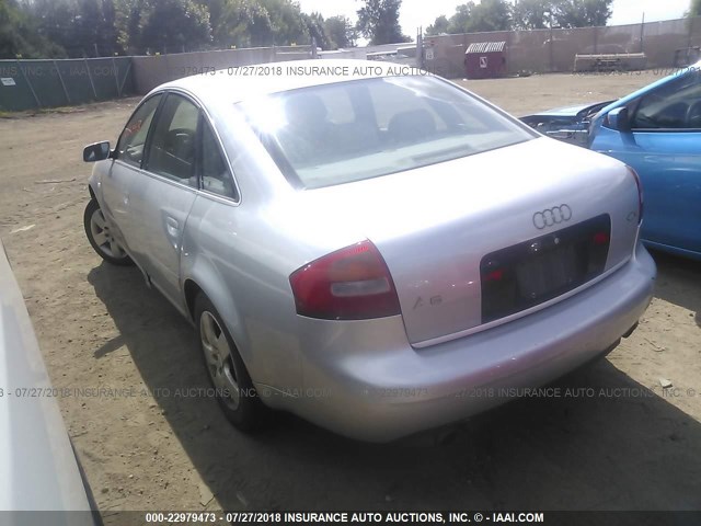 WAULD64B22N087967 - 2002 AUDI A6 2.7T QUATTRO SILVER photo 3