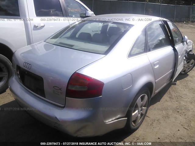 WAULD64B22N087967 - 2002 AUDI A6 2.7T QUATTRO SILVER photo 4