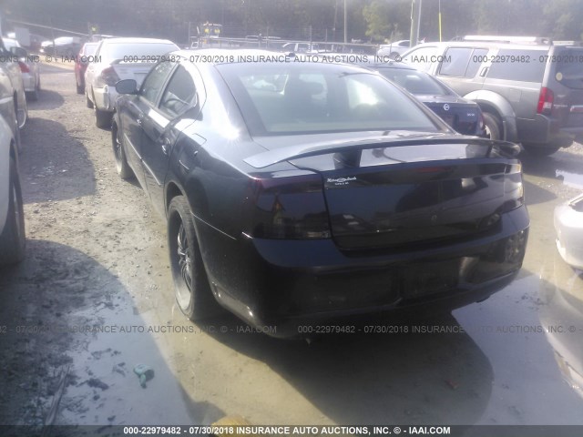 2B3LA33V79H617392 - 2009 DODGE CHARGER SXT BLACK photo 3