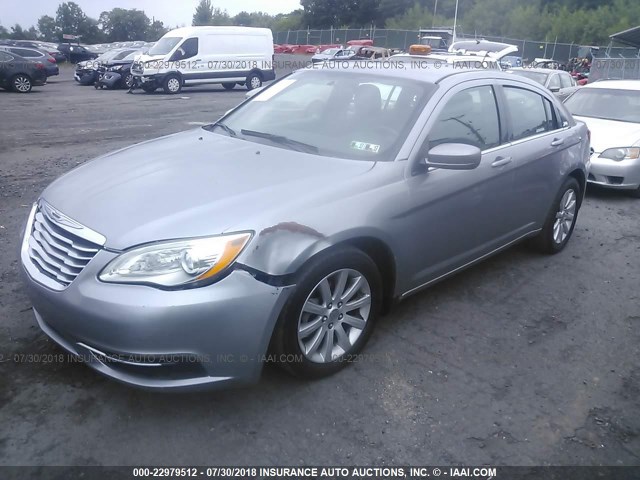 1C3CCBBG4EN144921 - 2014 CHRYSLER 200 TOURING GRAY photo 2