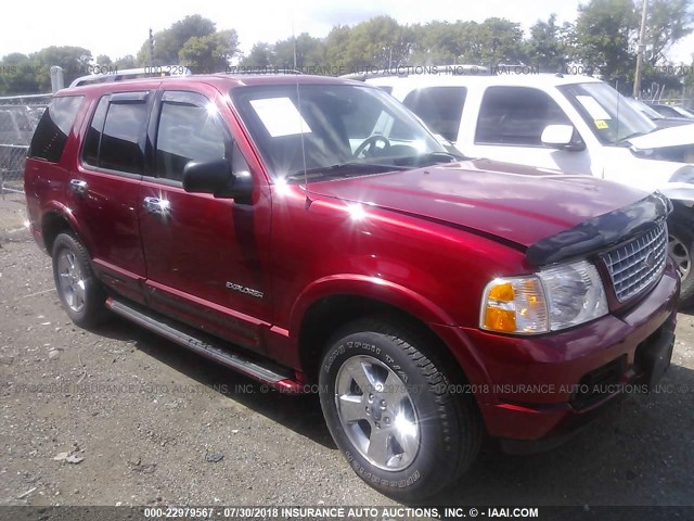 1FMZU75WX4ZB01786 - 2004 FORD EXPLORER LIMITED RED photo 1