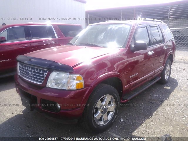 1FMZU75WX4ZB01786 - 2004 FORD EXPLORER LIMITED 红色 照片 2