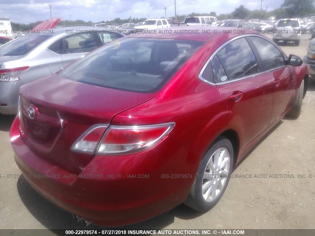 1YVHZ8DH2C5M08802 - 2012 MAZDA 6 I RED photo 4