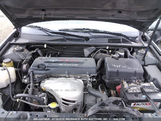 4T1BE32K02U590718 - 2002 TOYOTA CAMRY LE/XLE/SE 绿色 照片 10