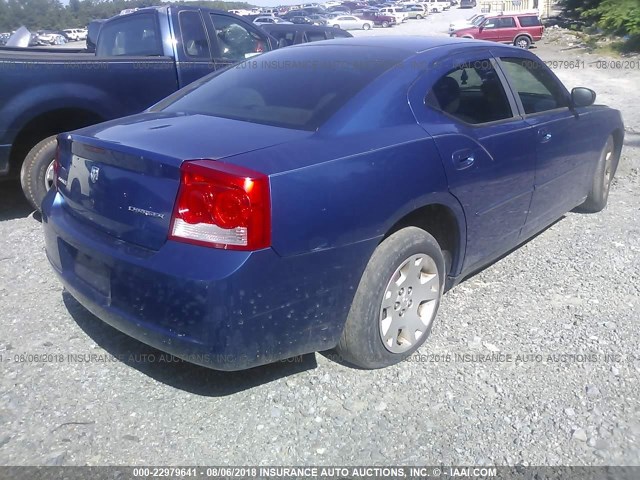 2B3KA43D49H596672 - 2009 DODGE CHARGER BLUE photo 4