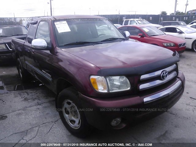 5TBRN34173S333996 - 2003 TOYOTA TUNDRA ACCESS CAB SR5 RED photo 1