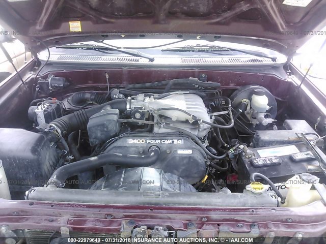 5TBRN34173S333996 - 2003 TOYOTA TUNDRA ACCESS CAB SR5 RED photo 10