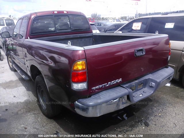 5TBRN34173S333996 - 2003 TOYOTA TUNDRA ACCESS CAB SR5 RED photo 6