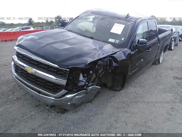 1GCVKREC2JZ160661 - 2018 CHEVROLET SILVERADO K1500 LT BLACK photo 2