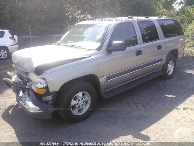 1GNEC16Z43J252154 - 2003 CHEVROLET SUBURBAN C1500 GOLD photo 2