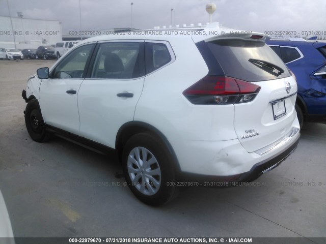 5N1AT2MT3JC730153 - 2018 NISSAN ROGUE S/SL WHITE photo 3