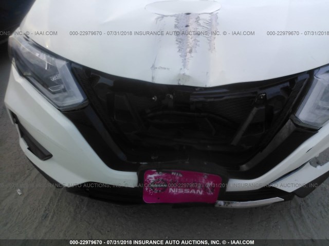 5N1AT2MT3JC730153 - 2018 NISSAN ROGUE S/SL WHITE photo 6