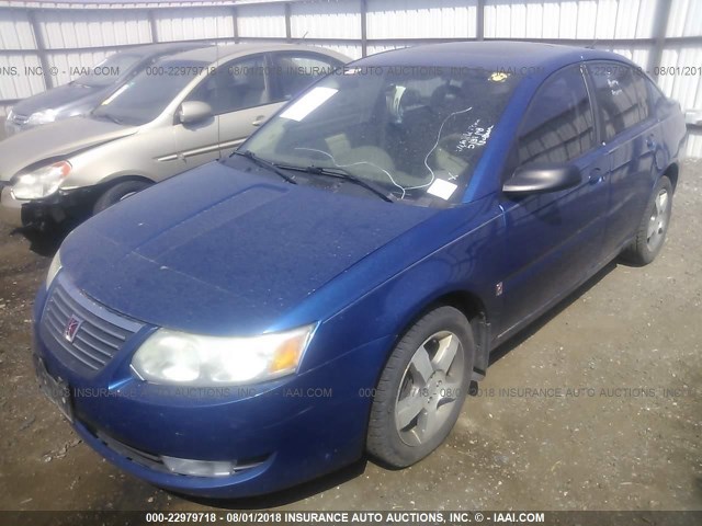 1G8AL55F36Z149183 - 2006 SATURN ION LEVEL 3 BLUE photo 2