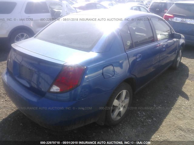 1G8AL55F36Z149183 - 2006 SATURN ION LEVEL 3 BLUE photo 4