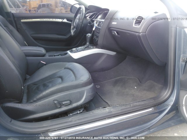 WAUDK78T69A038856 - 2009 AUDI A5 QUATTRO BLUE photo 5