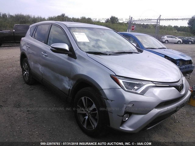 2T3RFREV9JW730095 - 2018 TOYOTA RAV4 ADVENTURE/XLE SILVER photo 1