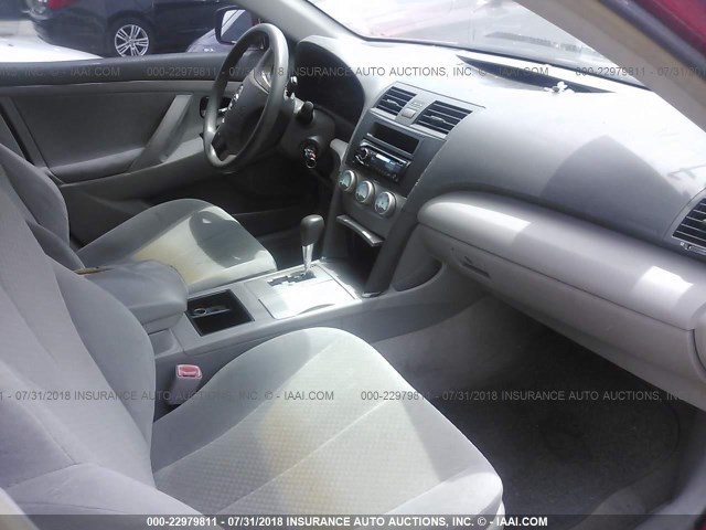 4T1BE46K98U248015 - 2008 TOYOTA CAMRY CE/LE/XLE/SE RED photo 5