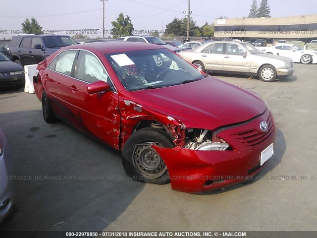 4T1BE46K07U177494 - 2007 TOYOTA CAMRY NEW GENERAT CE/LE/XLE/SE RED photo 1